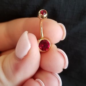 14k gold belly ring